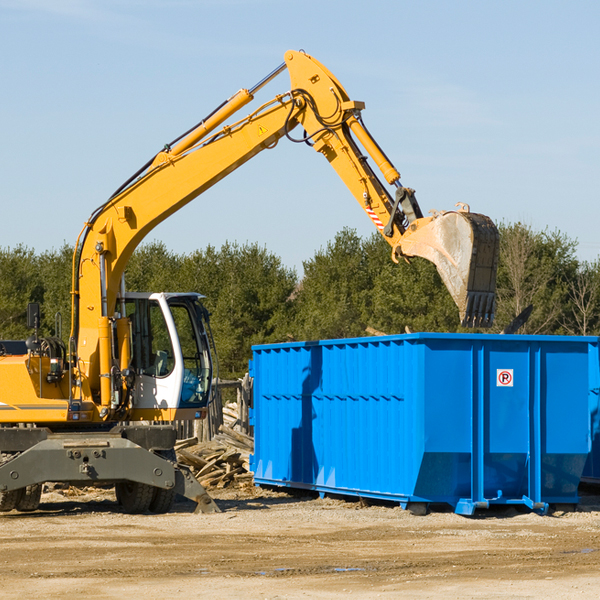 are there any restrictions on where a residential dumpster can be placed in Hornell New York